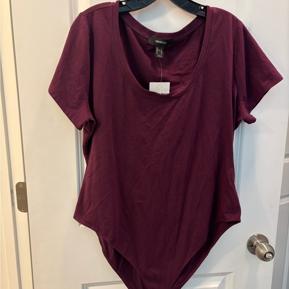 Women's Plum Bodysuit Top